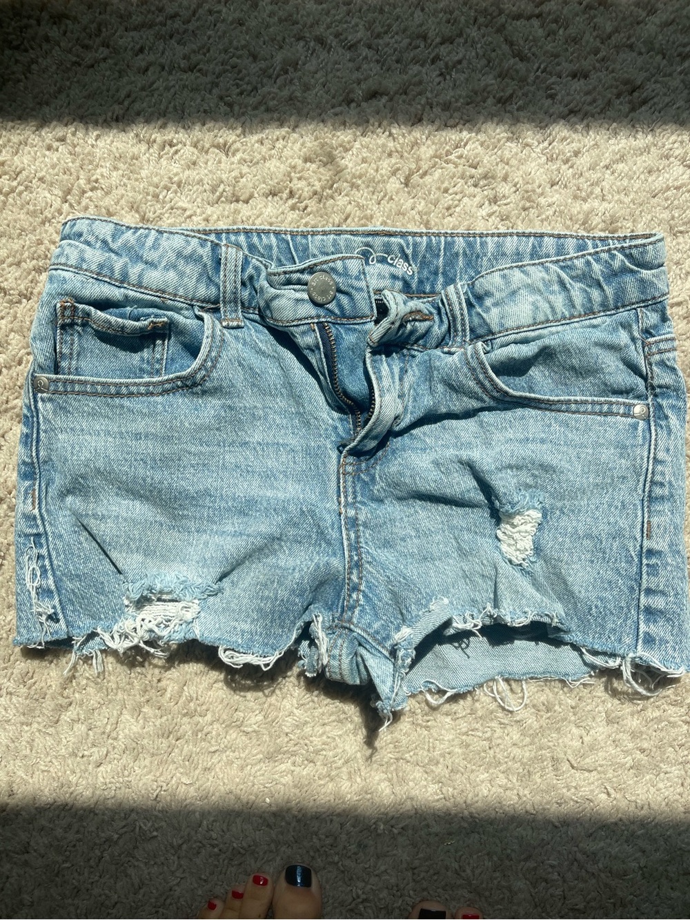 Art class denim shorts
